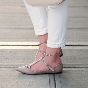 Kaitlyn pan rockstud flats Clearance